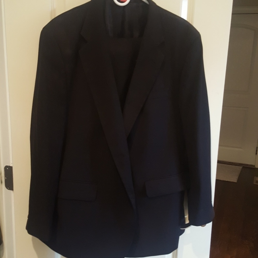 Traditional black suit